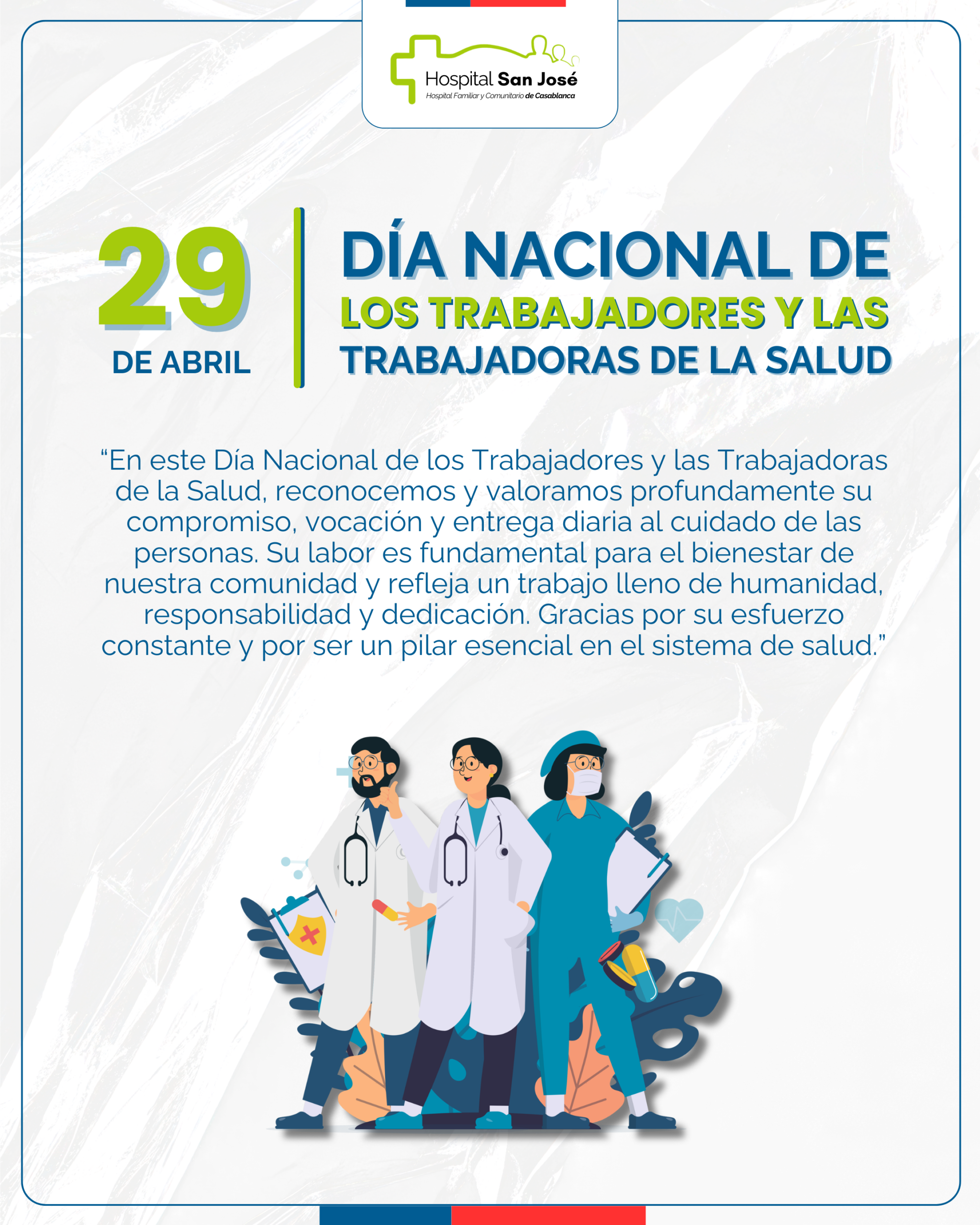 Día Nacional de los Trabajadores y las Trabajadoras de la Salud